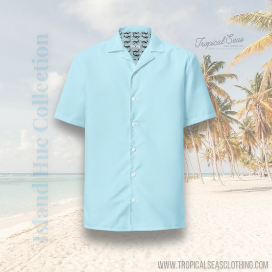 Bahama Water Blue button shirt