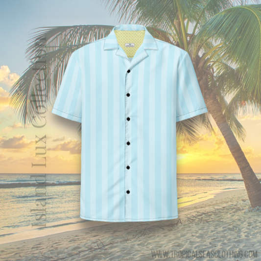 Bahama Breeze Hawaiian Button Shirt: Embrace Summer in Sustainable Style