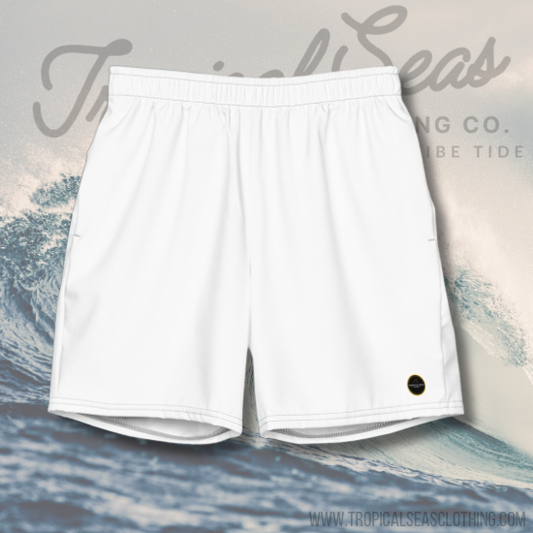 Men's White Eco Board Shorts