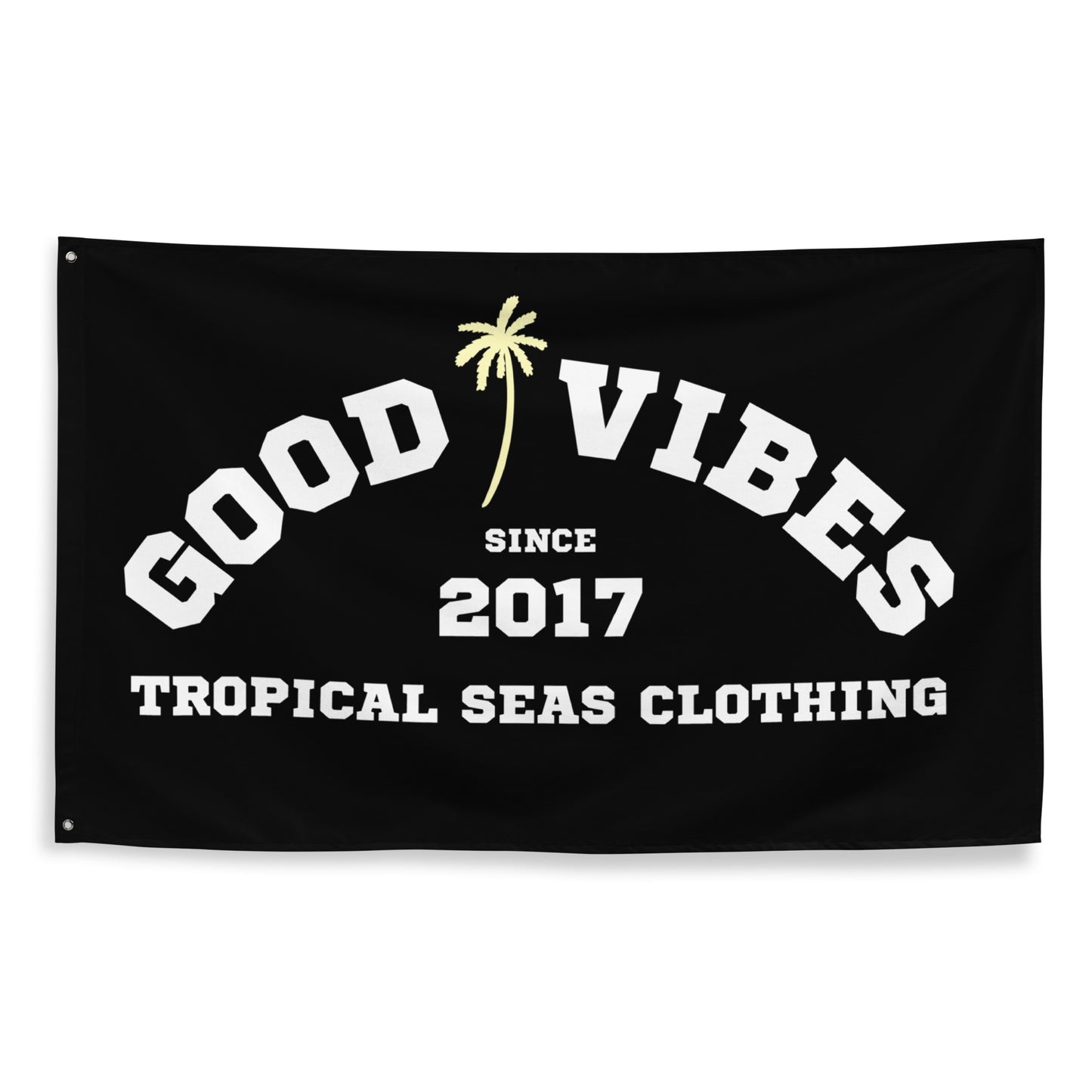 Beachy Good Vibes Flag - Sustainable Flag from Tropical Seas Clothing