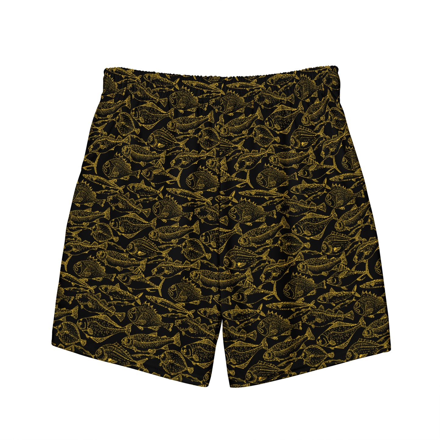Men's Eco Sea of Gold Riches Swim Trunks - Sustainable Swimwear from Tropical Seas Clothing