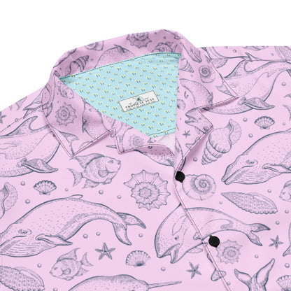 Pink Pod button shirt - Tropical Seas Clothing 