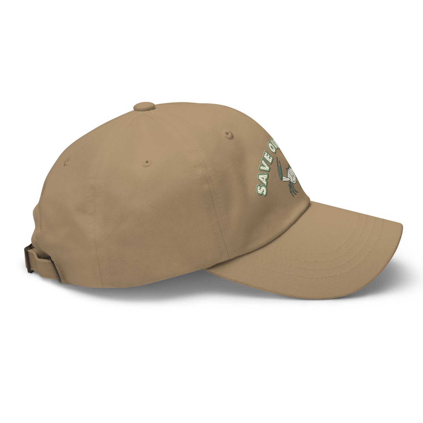 Save Our Seas Crab Dad hat: Pulls 4 pounds of ocean plastic! - Sustainable Hats from Tropical Seas Clothing