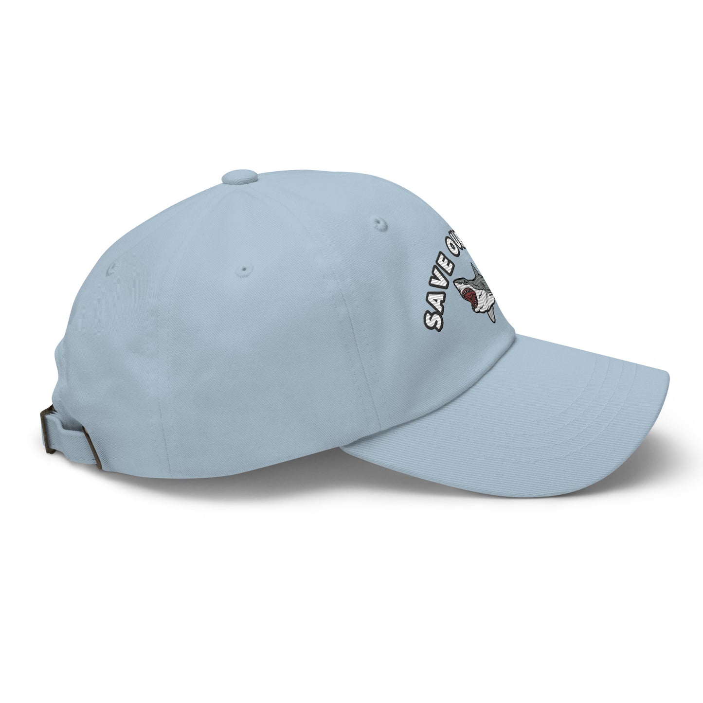 Save Our Seas Shark Dad hat: Pulls 4 pounds of ocean plastic! - Sustainable Hats from Tropical Seas Clothing