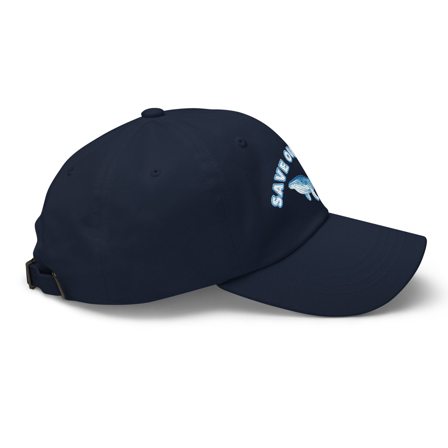 Save Our Seas Whale Dad hat: Pulls 4 pounds of ocean plastic! - Sustainable Hats from Tropical Seas Clothing