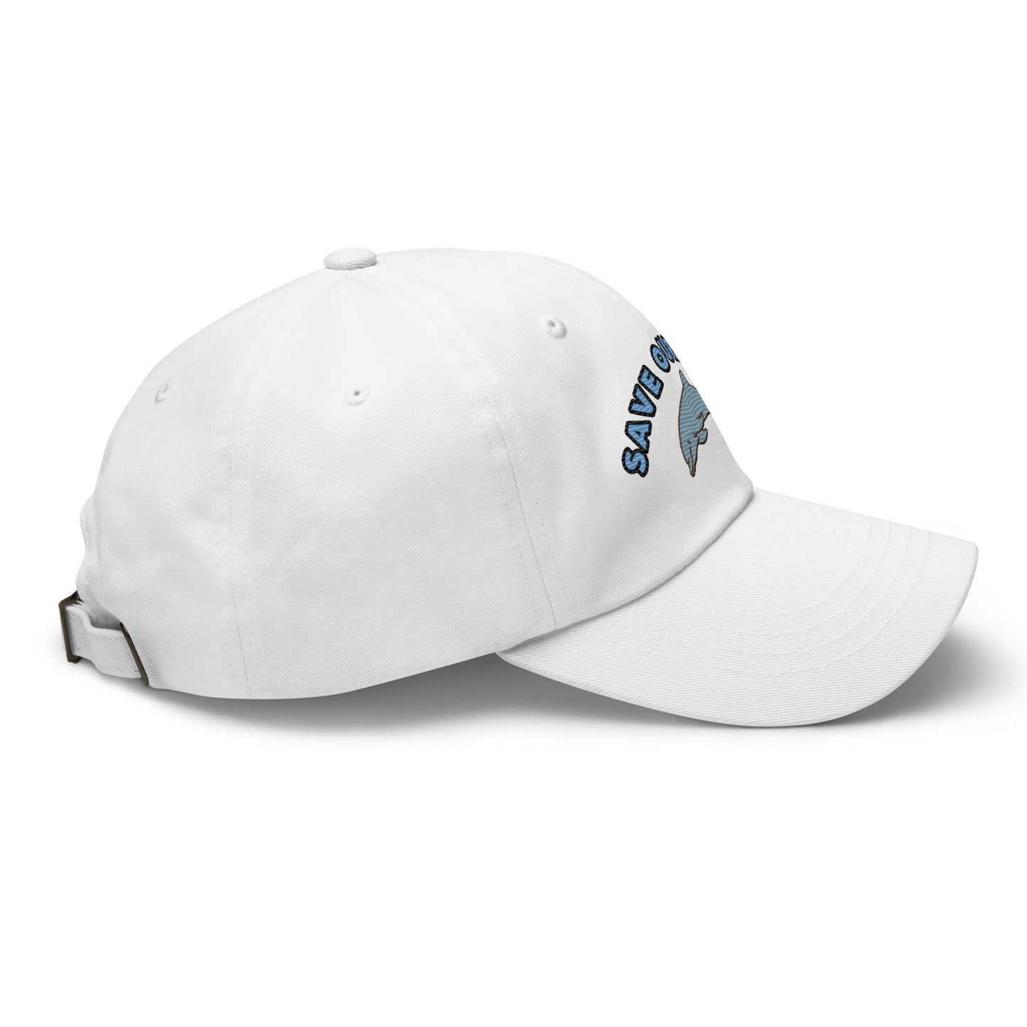 Save Our Seas Dolphin Dad hat: Pulls 4 pounds of ocean plastic! - Sustainable Hats from Tropical Seas Clothing