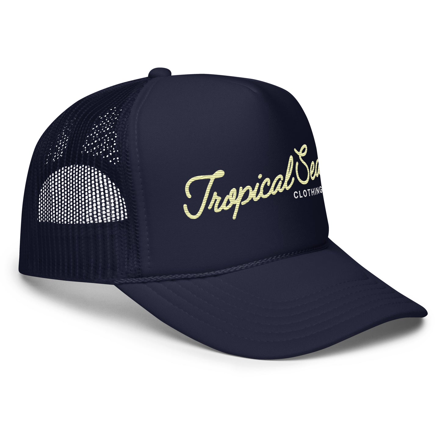 Fancy Tropical Seas Foam Trucker Hat - Sustainable Foam Trucker Hat from Tropical Seas Clothing