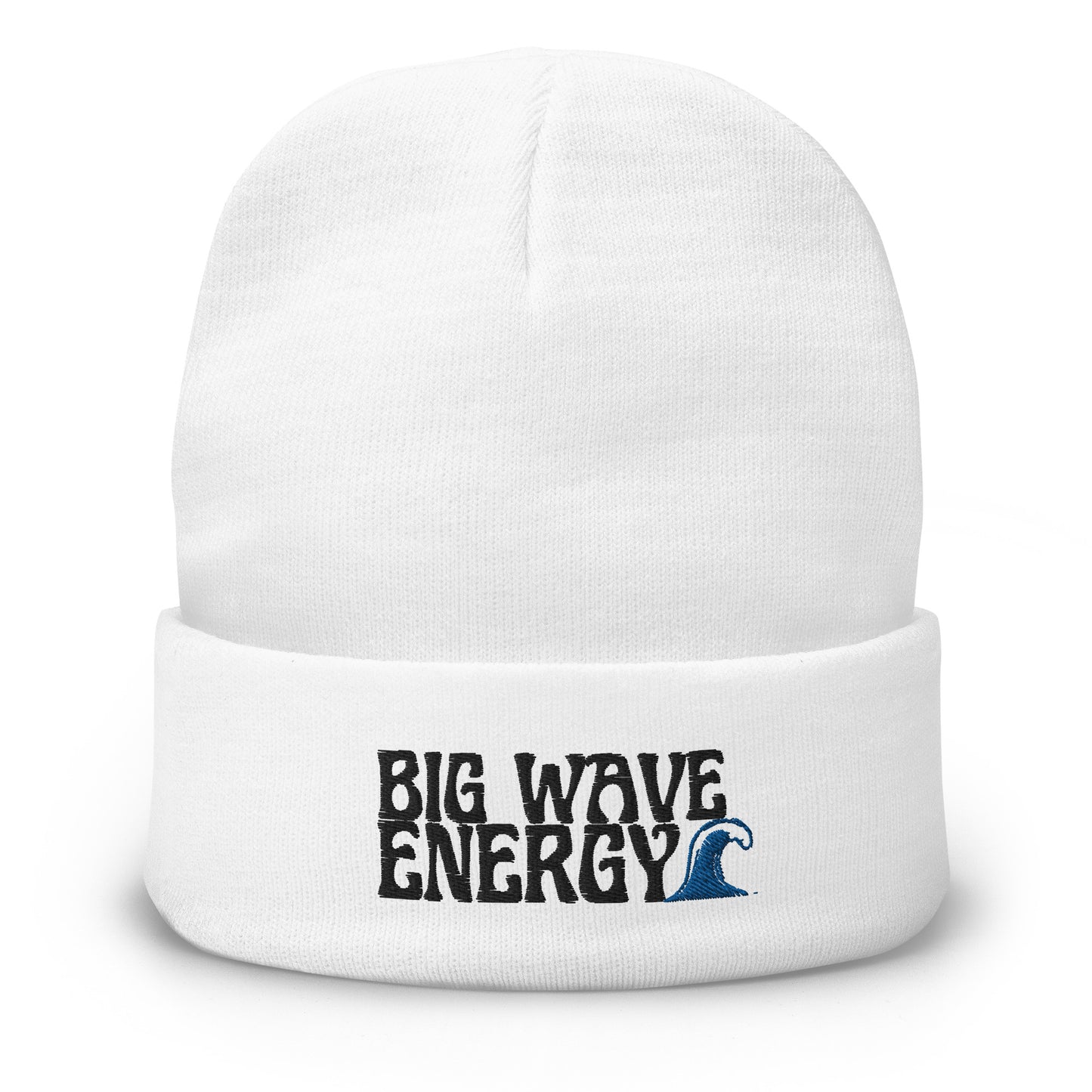 Big Wave Energy Embroidered Beanie - Sustainable beanie from Tropical Seas Clothing