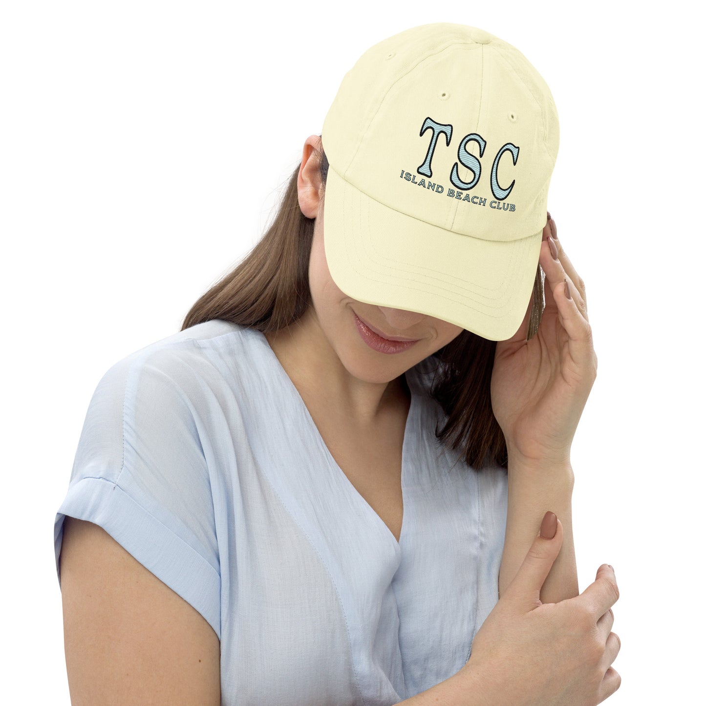 TSC Beach Club Pastel baseball hat - Sustainable Hats from Tropical Seas Clothing