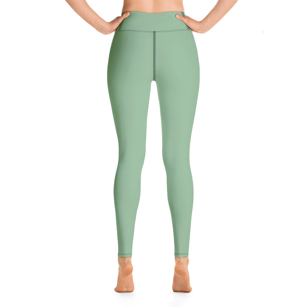 Women's Tropical Dark Sea's Yoga Leggings - Sustainable Activewear from Tropical Seas Clothing