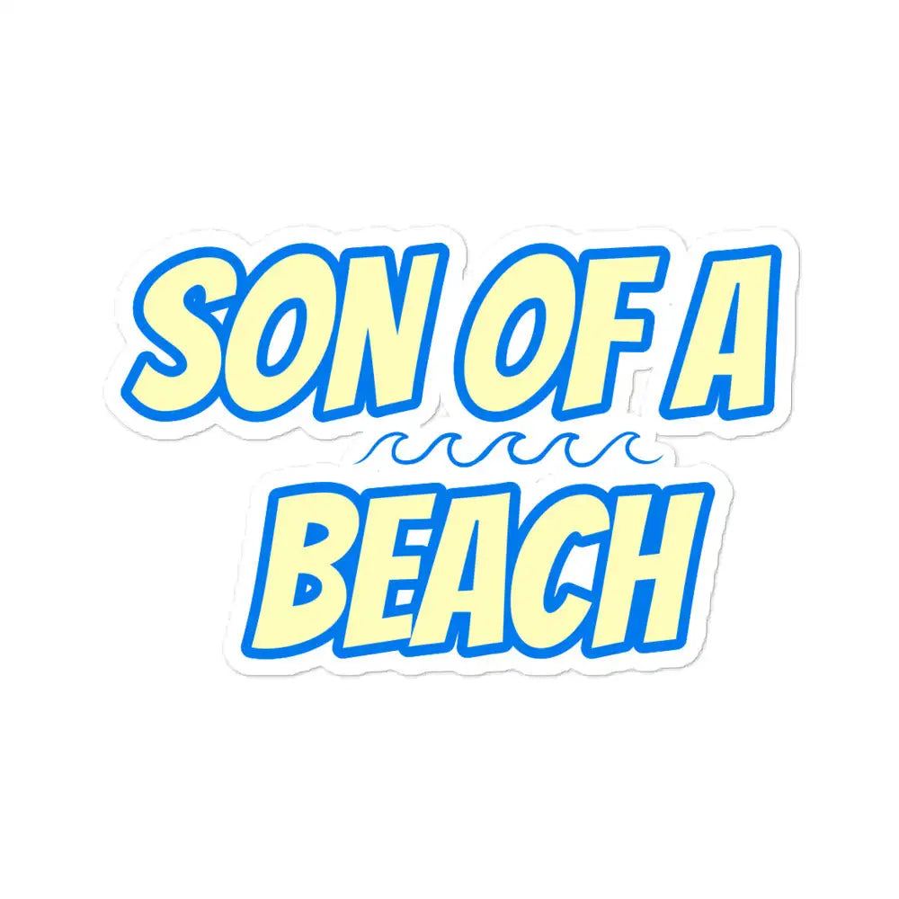 Son Of A Beach stickers - Sustainable Decorative Stickers from Tropical Seas Clothing