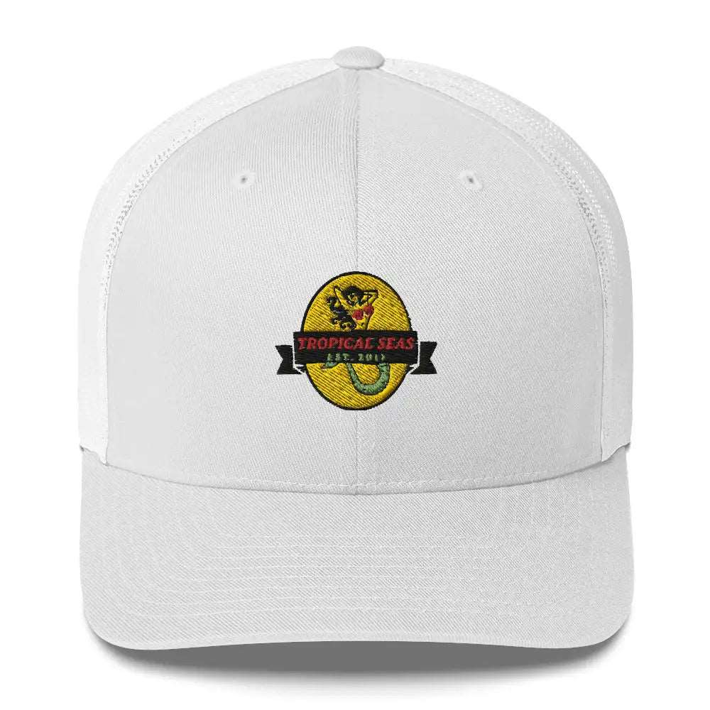 Tropical Mermaid Trucker Hat - Sustainable Hats from Tropical Seas Clothing