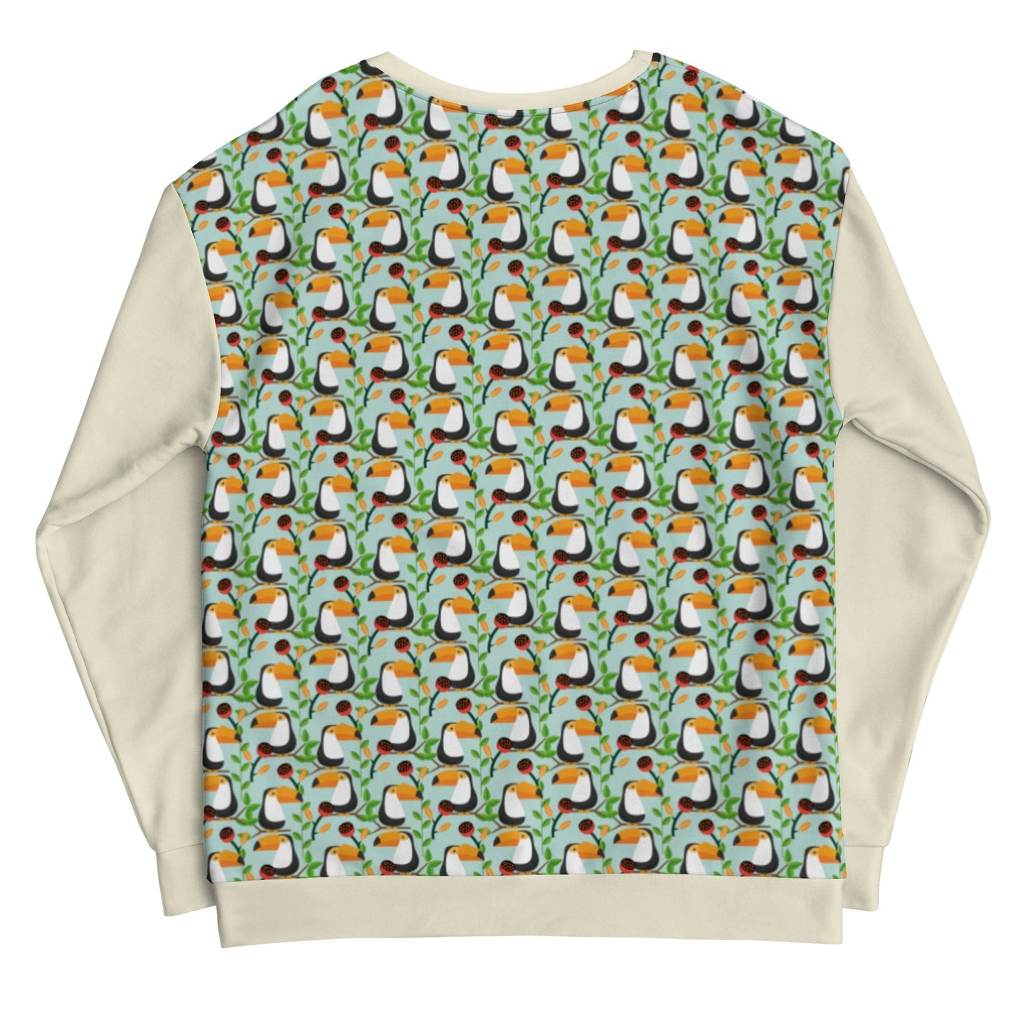 Men's Toucan Pattern Sweatshirt - Sustainable Sweatshirt from Tropical Seas Clothing