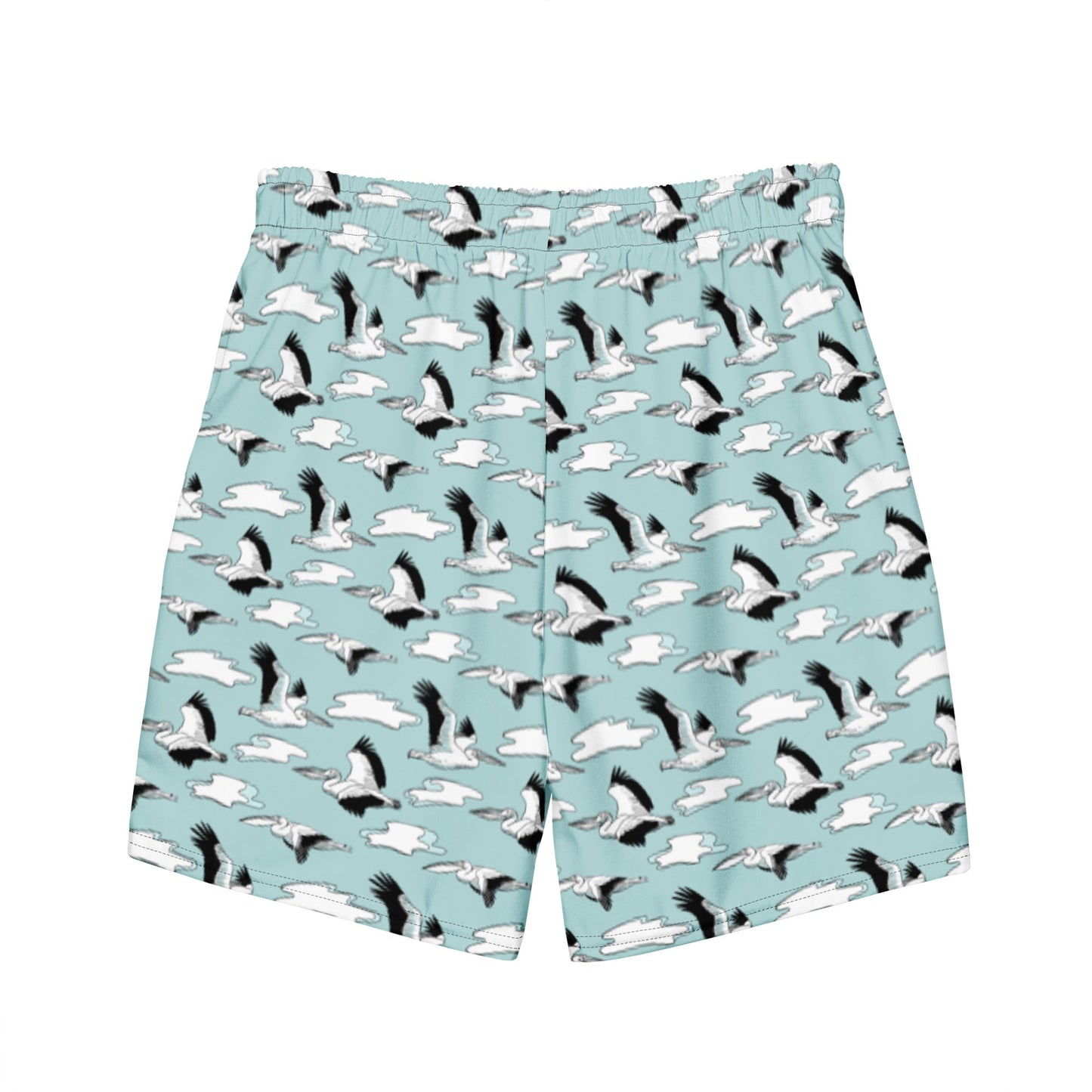 Men's Pelican Wave Board Shorts - Sustainable Swimwear from Tropical Seas Clothing
