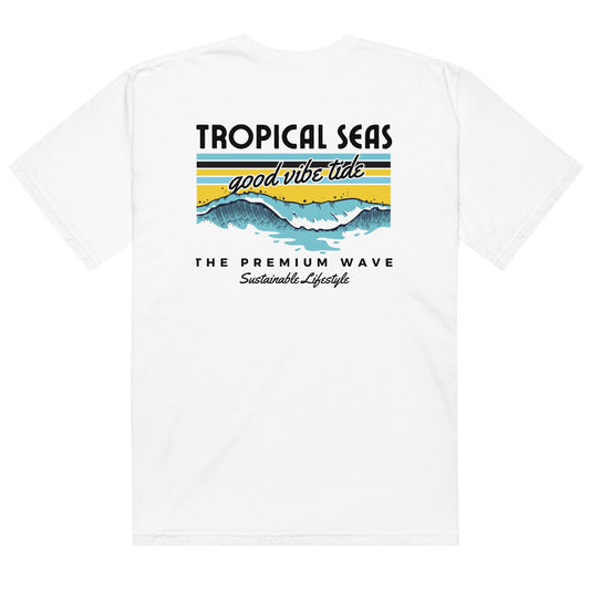 Men’s Premium Wave Heavyweight T-shirt - Tropical Seas Clothing 