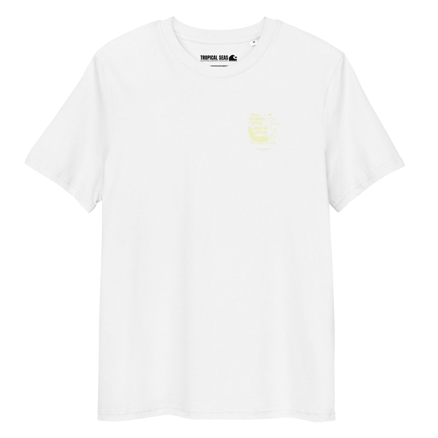 Whale Trash Splash organic cotton t-shirt - Sustainable T-shirt from Tropical Seas Clothing