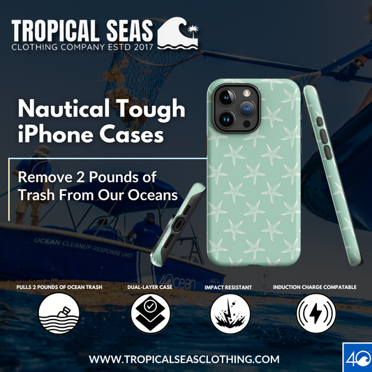 Nautical Starfish Tough Case for iPhone® - Tropical Seas Clothing 