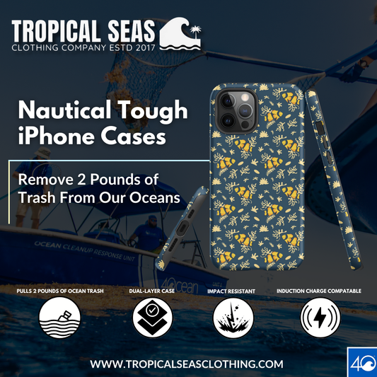 Deep Blue Clownfish Reef Tough Case for iPhone® - Tropical Seas Clothing 