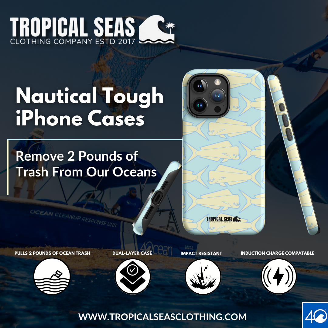 Tropical Mahi Mahi Fish Tough Case for iPhone® - Sustainable Mobile Phone Cases from Tropical Seas Clothing 