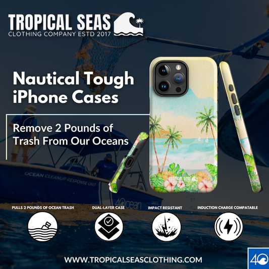 Tropical Dreaming Tough Case for iPhone® - Sustainable Mobile Phone Cases from Tropical Seas Clothing 