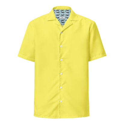 Labelless Banana Yellow Button Down Camp Shirt - Sustainable Casual Beach Shirts from Tropical Seas Clothing 