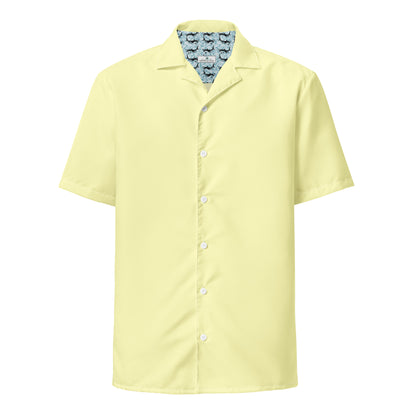 Labelless Butter Yellow Button Down Camp Shirt - Sustainable Casual Beach Shirts from Tropical Seas Clothing 