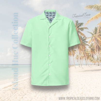 Mint button shirt - Tropical Seas Clothing 