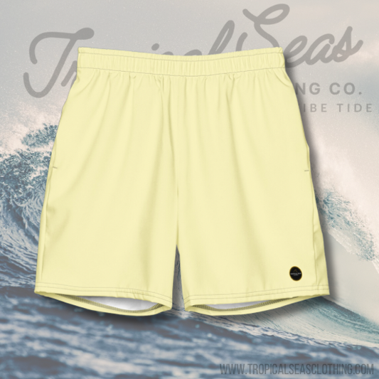 Men's Yellow Eco Board Shorts - Tropical Seas Clothing 