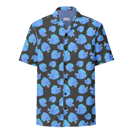 Night of Damsels Button Down Hawaiian Shirt - Tropical Seas Clothing 