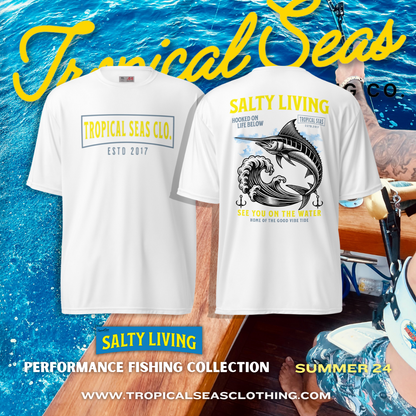 Salty Living Performance Fishing T-shirt