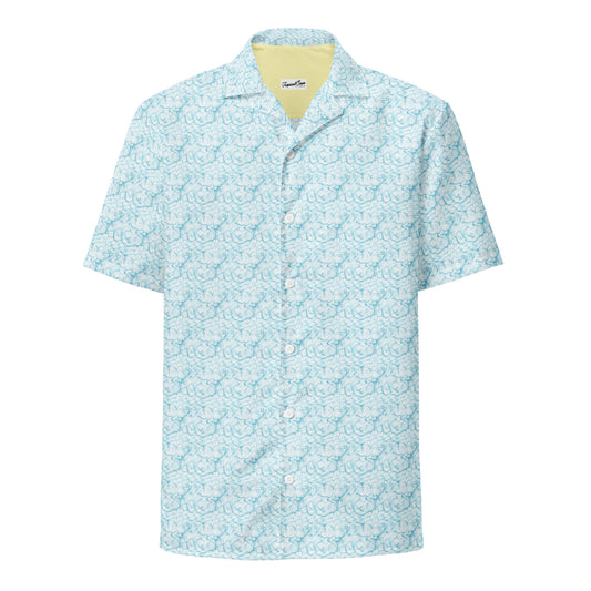 Sandbar Serenity Button Down Hawaiian Shirt - Sustainable Casual Beach Shirts from Tropical Seas Clothing 