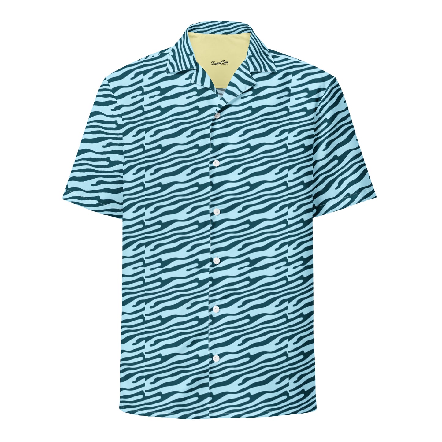 Steady Tide Button Down Hawaiian Shirt - Sustainable Casual Beach Shirts from Tropical Seas Clothing 