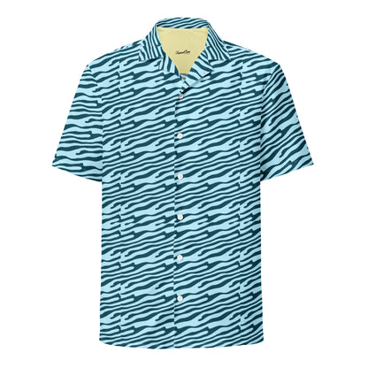 Steady Tide Button Down Hawaiian Shirt - Sustainable Casual Beach Shirts from Tropical Seas Clothing 