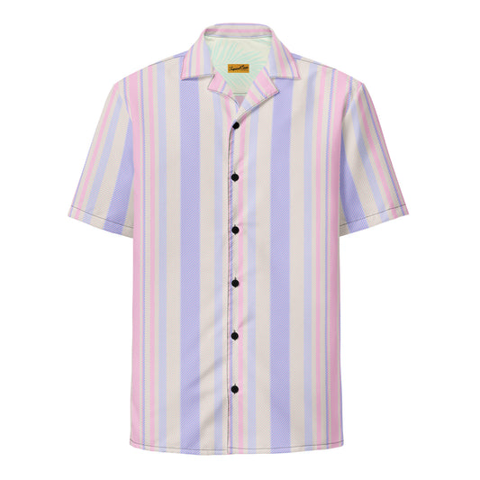 Sunset Serenade Performance Button Down Camp Shirt - Sustainable Casual Beach Shirts from Tropical Seas Clothing 