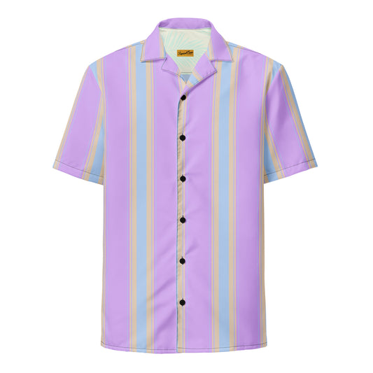 Tropical Aristocracy Performance Button Down Camp Shirt - Tropical Seas Clothing 