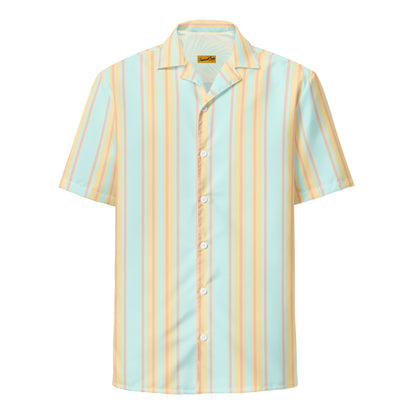 Vintage Coral Cove Performance Button Down Camp Shirt - Sustainable Casual Beach Shirts from Tropical Seas Clothing 