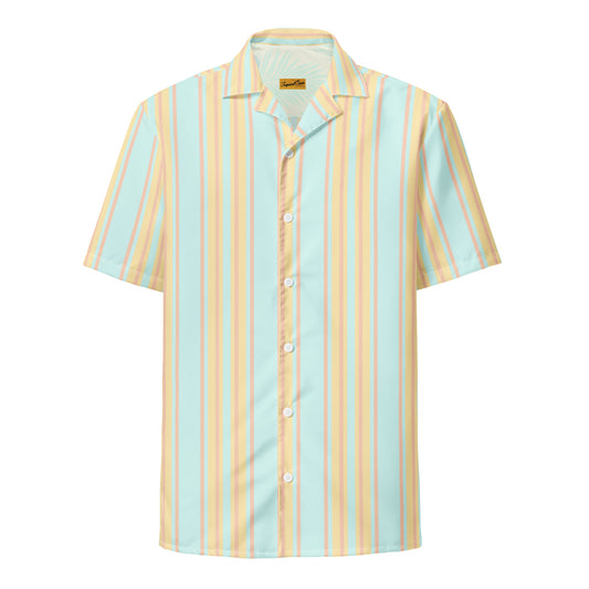 Vintage Coral Cove Performance Button Down Camp Shirt - Tropical Seas Clothing 