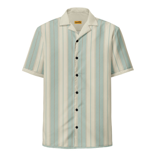 Vintage Yacht Haven Performance Button Down Camp Shirt - Tropical Seas Clothing 