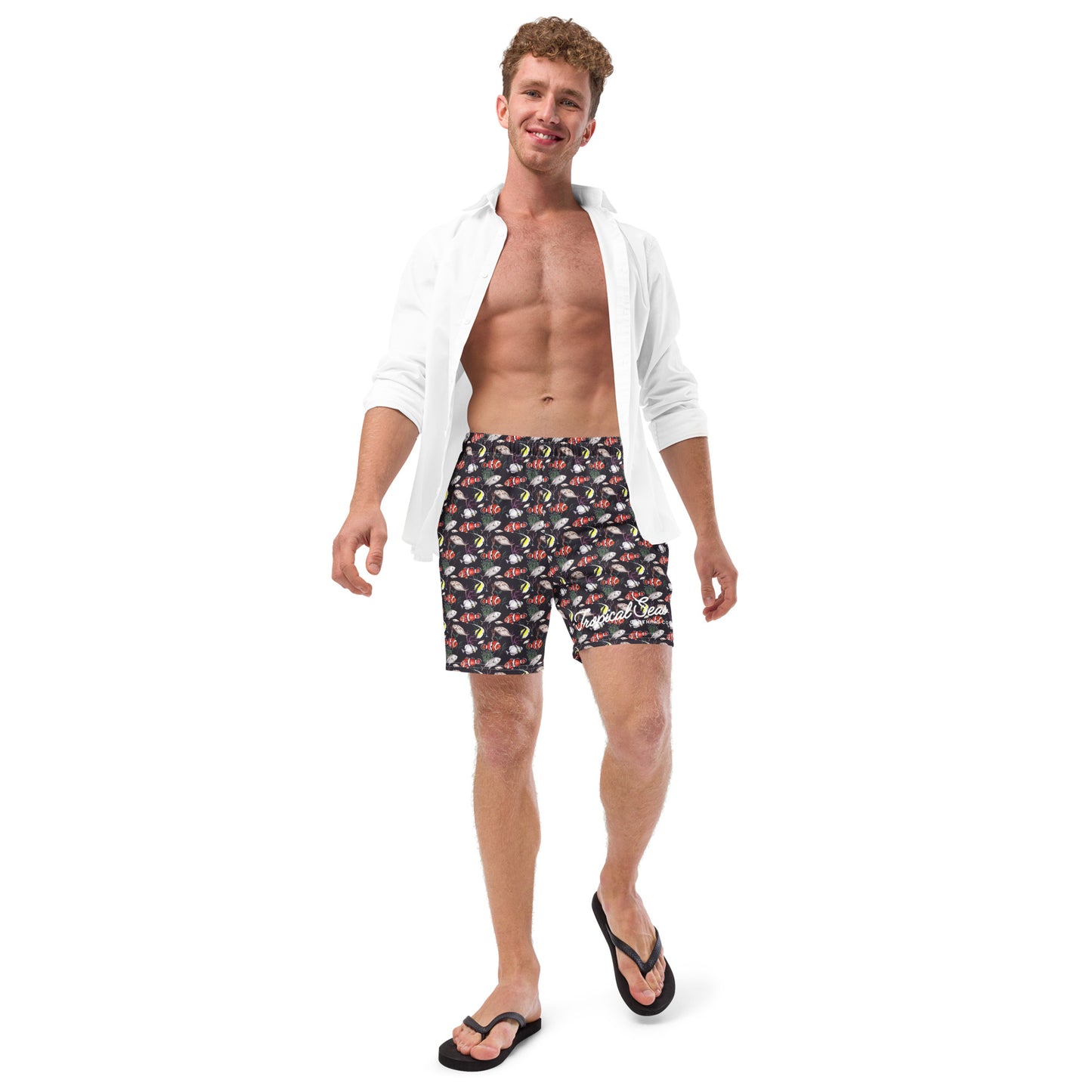 Men's Eco Murky Reef Swim Trunks - Tropical Seas Clothing 