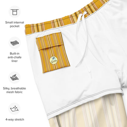 Men's Golden Sands Retreat swim trunks - Sustainable Swimwear from Tropical Seas Clothing 