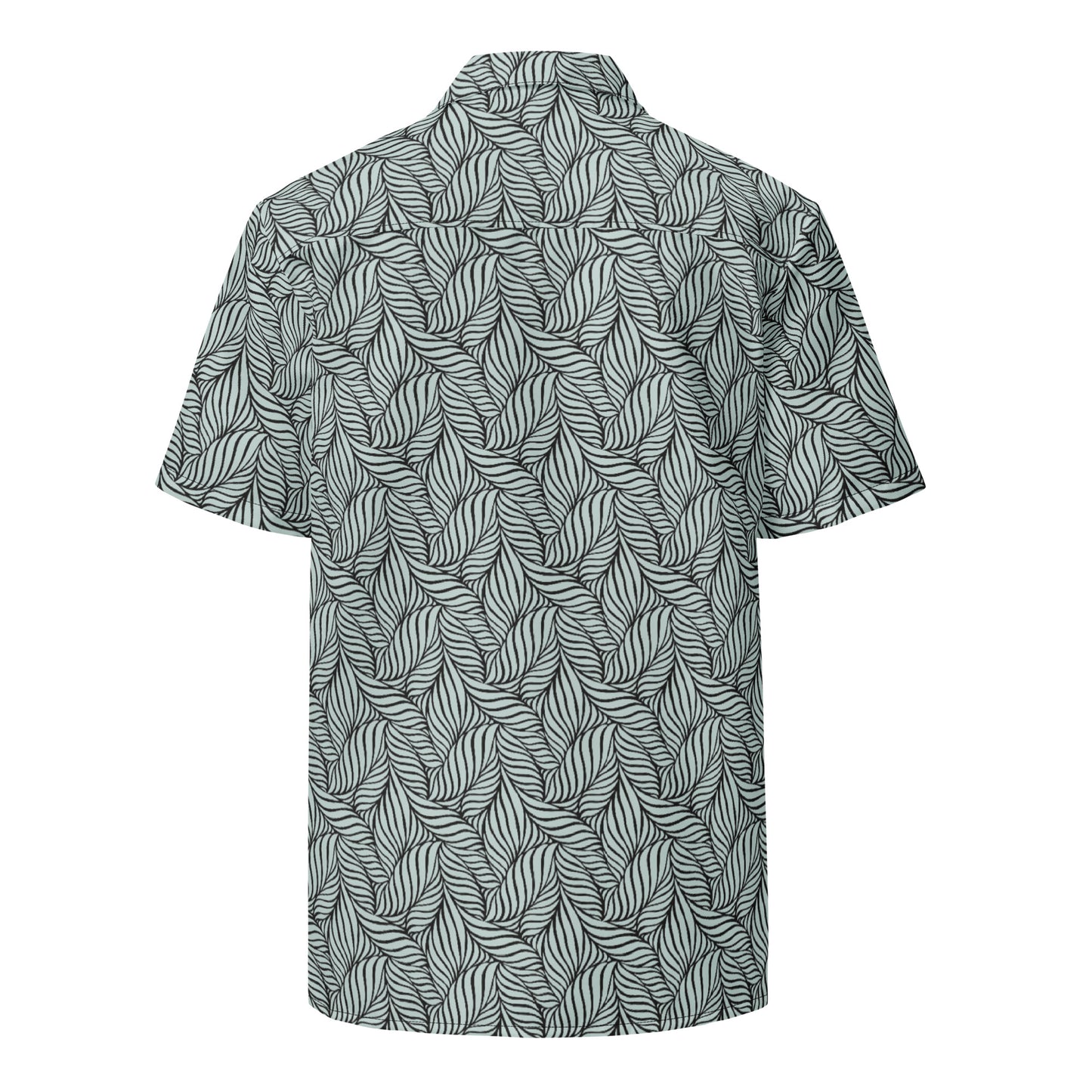 Grey Palm button shirt - Tropical Seas Clothing 