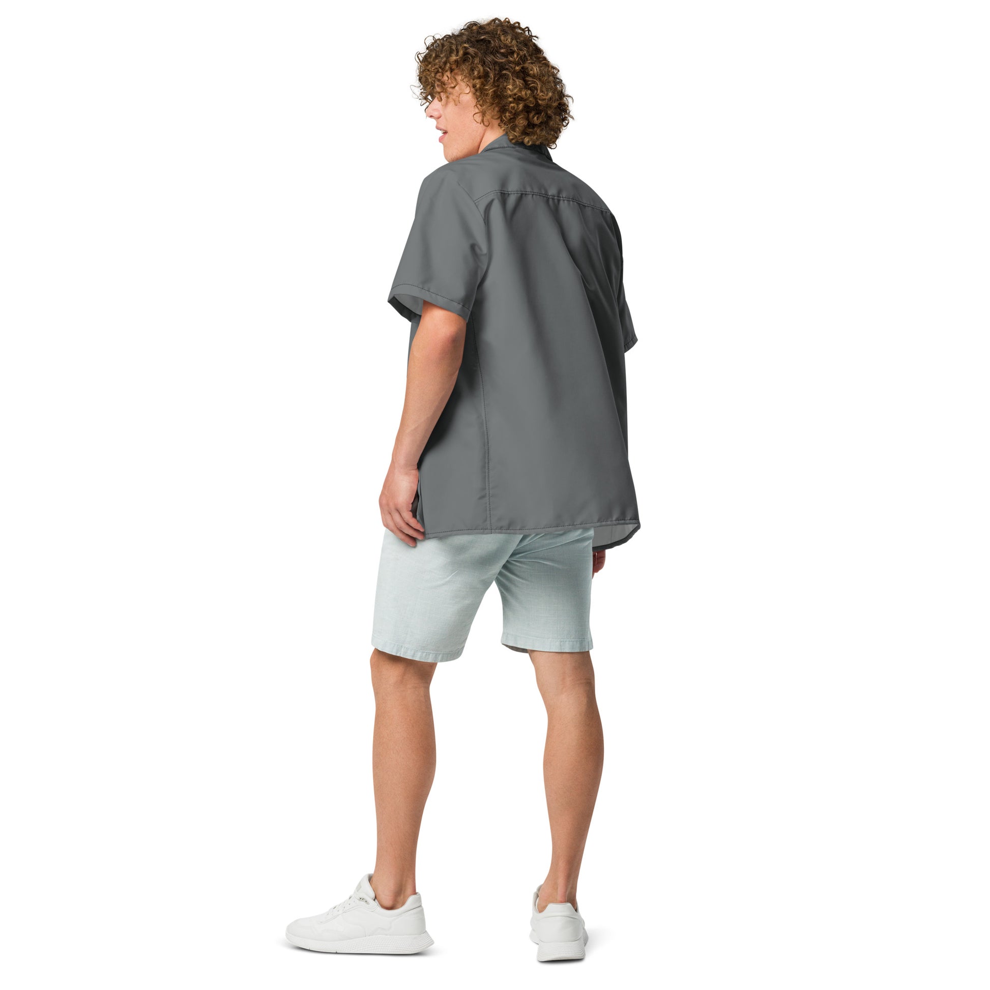 Shadow Grey button shirt - Tropical Seas Clothing 