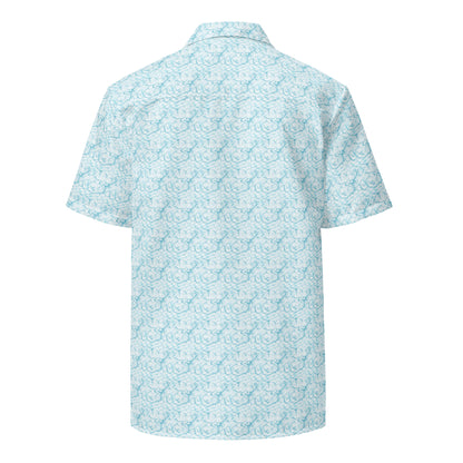 Sandbar Serenity Button Down Hawaiian Shirt - Coastal Summer 2024 Collection - Tropical Seas Clothing 