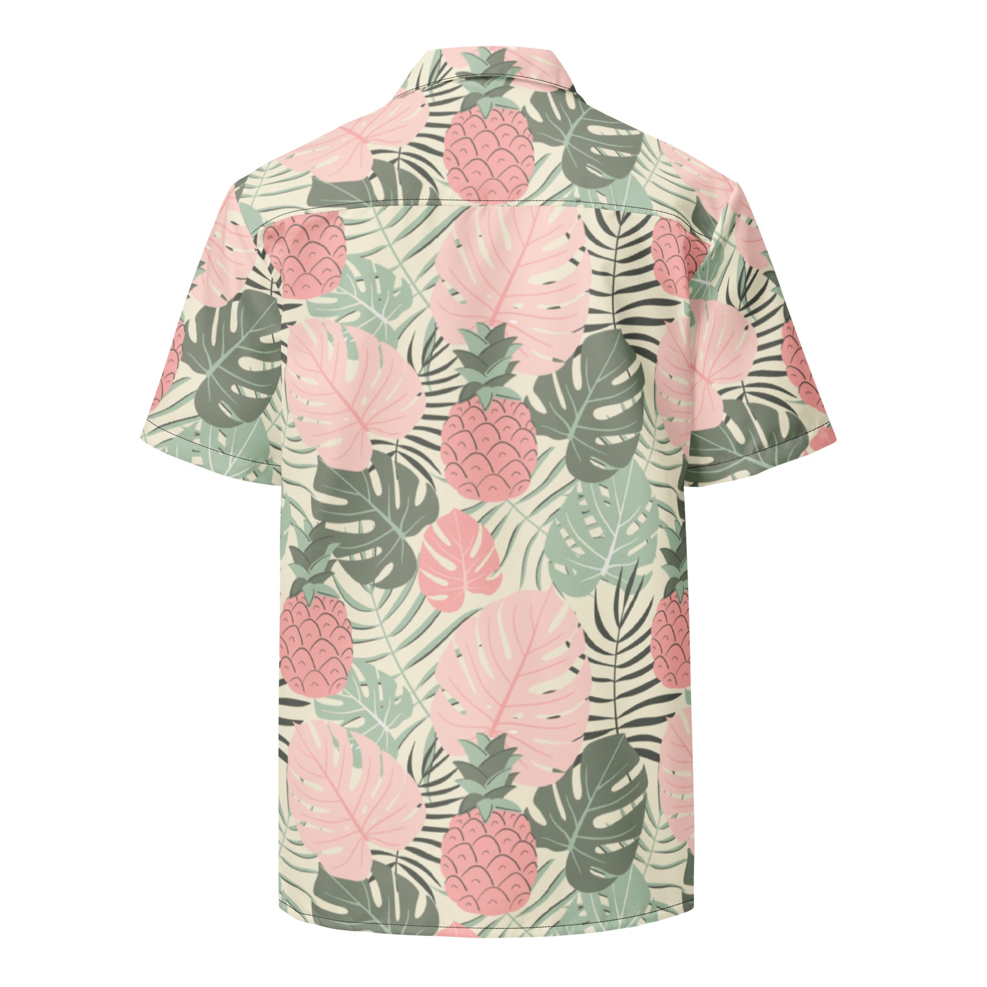 Pineapple Paradise Button Down Hawaiian Shirt - Coastal Summer 2024 Collection - Tropical Seas Clothing 