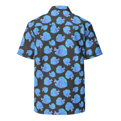 Night of Damsels Button Down Hawaiian Shirt - Coastal Summer 2024 Collection - Tropical Seas Clothing 