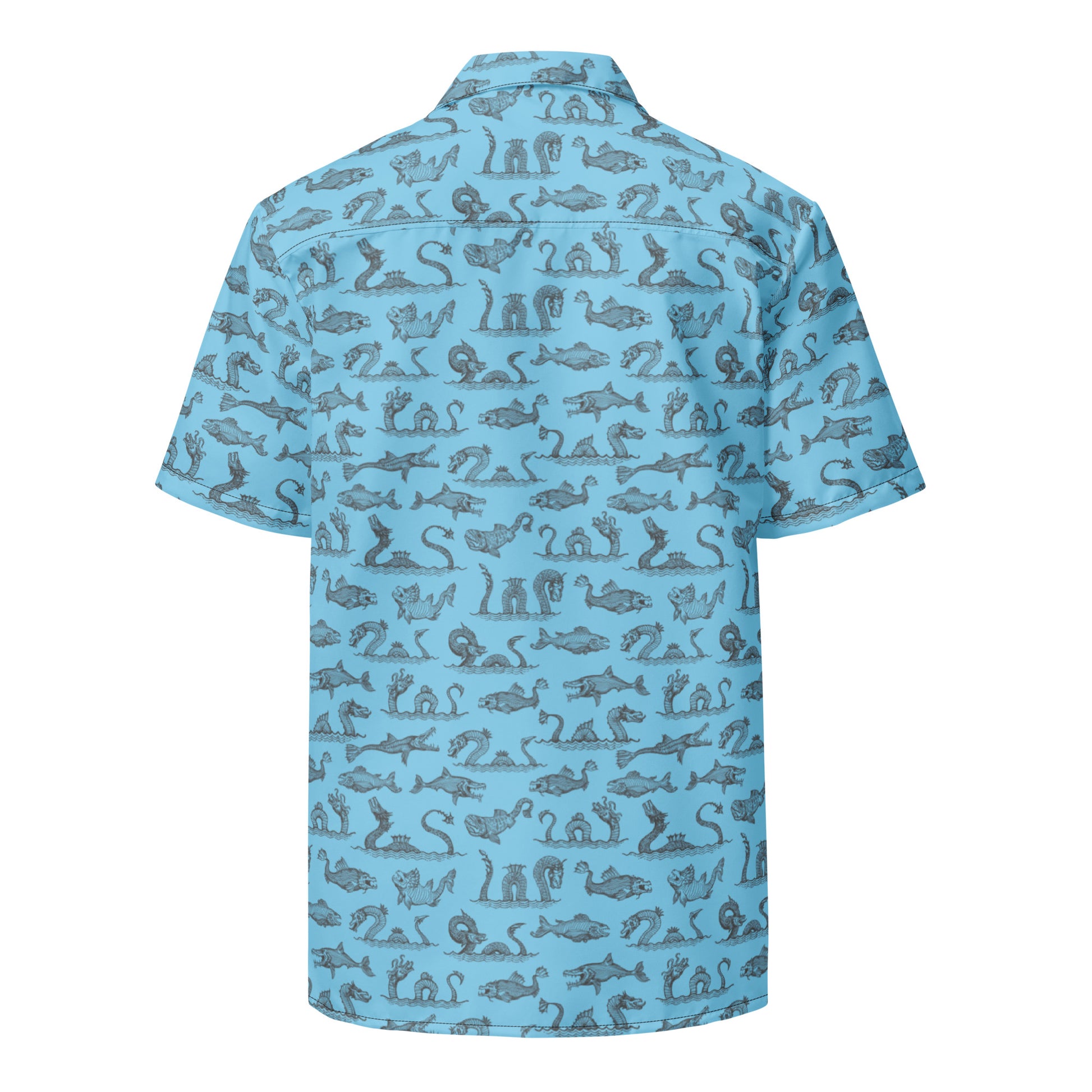 Legends of the Deep Button Down Hawaiian Shirt- Coastal Summer 2024 Collection - Tropical Seas Clothing 