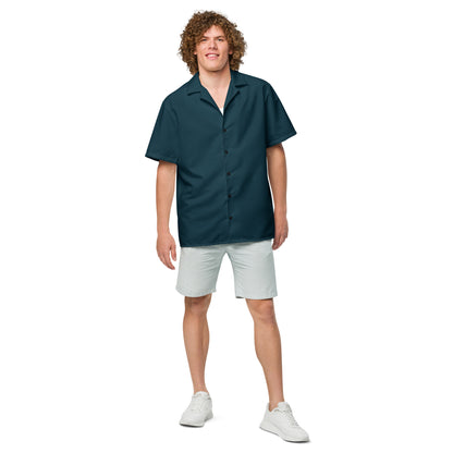 Dark Seas Blue button shirt - Tropical Seas Clothing 