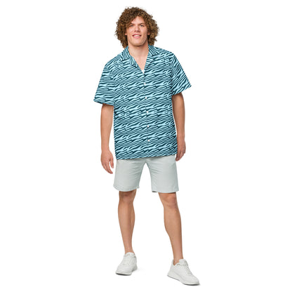 Steady Tide Button Down Hawaiian Shirt - Tropical Seas Clothing 