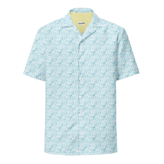 Sandbar Serenity Button Down Hawaiian Shirt - Coastal Summer 2024 Collection - Tropical Seas Clothing 