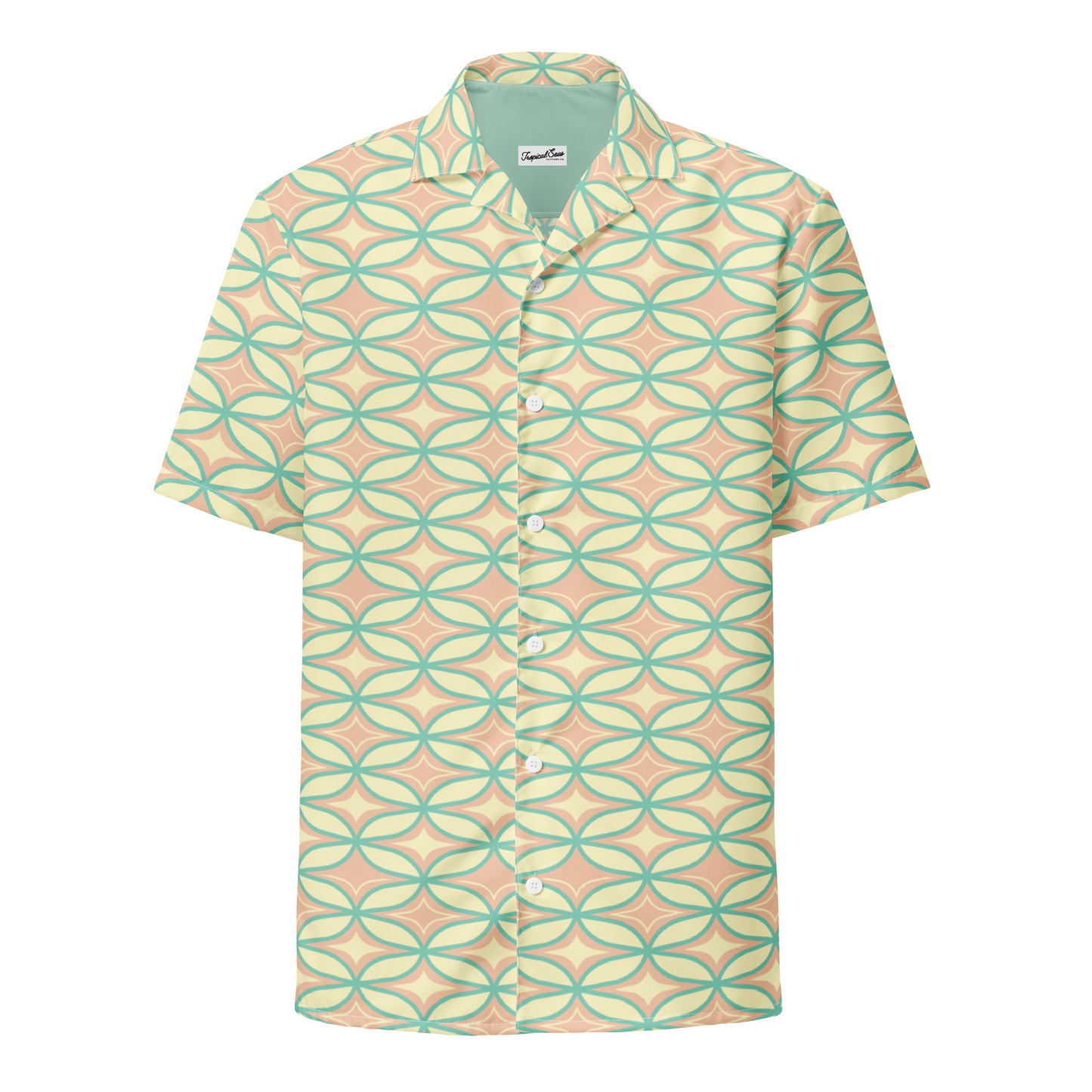 Tropic Shades Villa Hawaiian Shirt - Coastal Summer 2024 Collection - Tropical Seas Clothing 